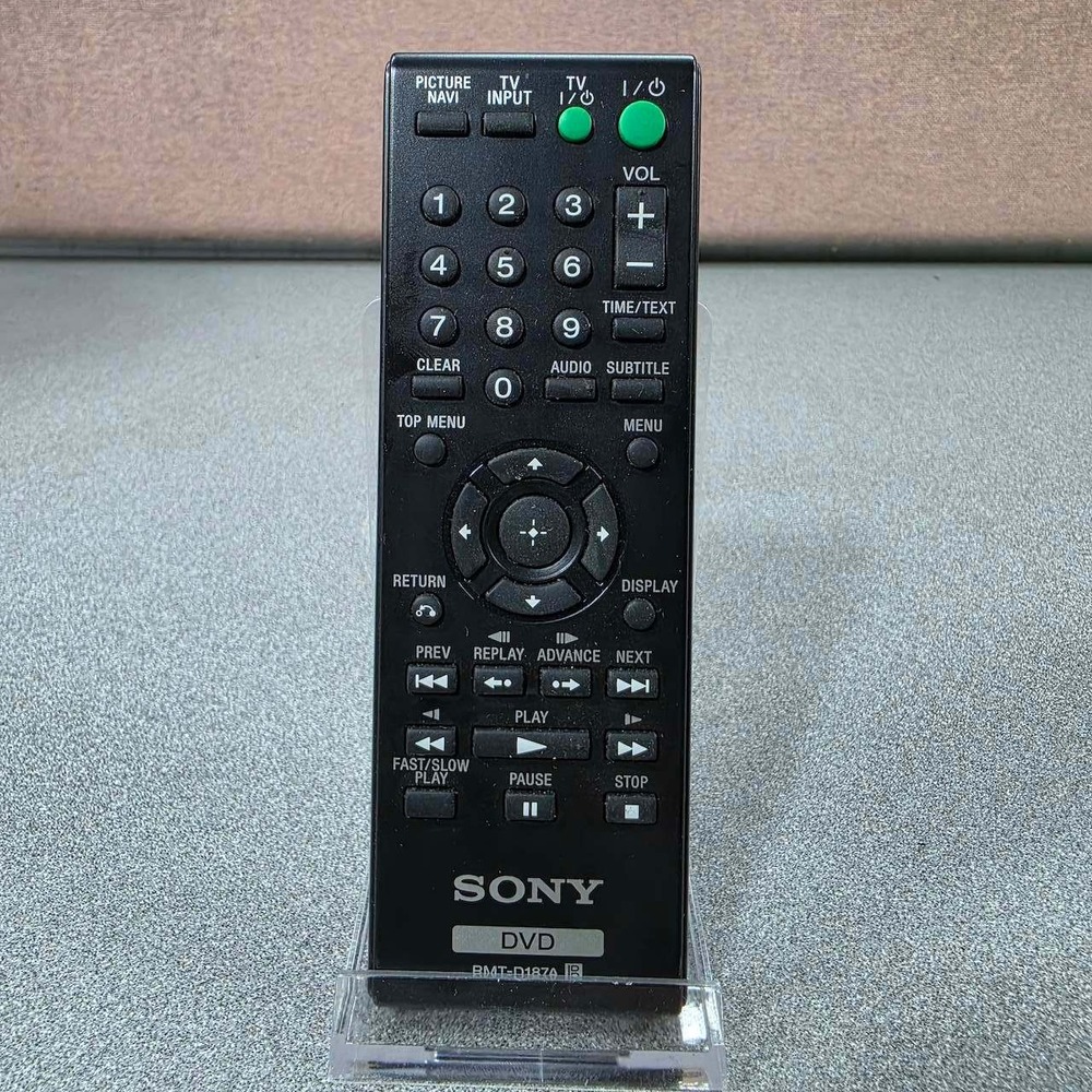 Sony Remote Control DVD Player RMT-D187A Black Excellent OEM Replacement